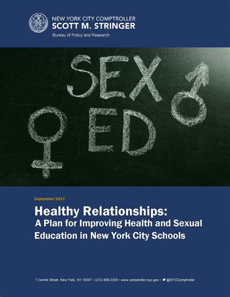 Healthy Relationships A Plan For Improving Health And Sexual Education In New York City Schools