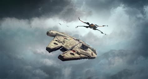 Wallpaper Millennium Falcon Star Wars X Wing Star Wars Ships