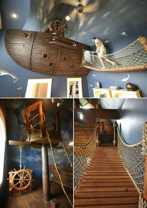 The home of your dreams is just an overstock order away! Boy's Room | Dream house ideas bedrooms, Pirate ship ...