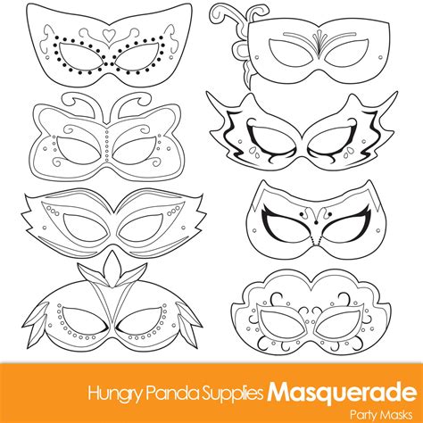 Masquerade Mask Template Printable