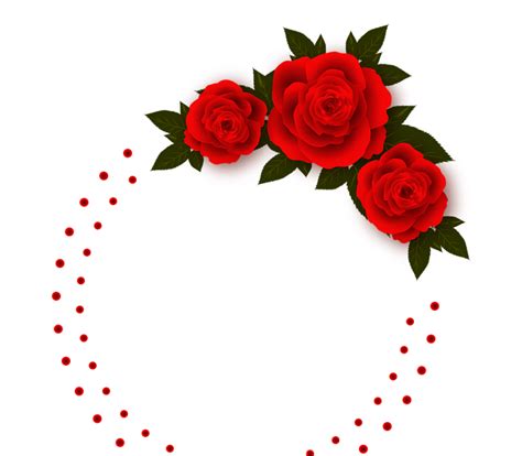 Bingkai Undangan Bunga Merah Putih Imagesee