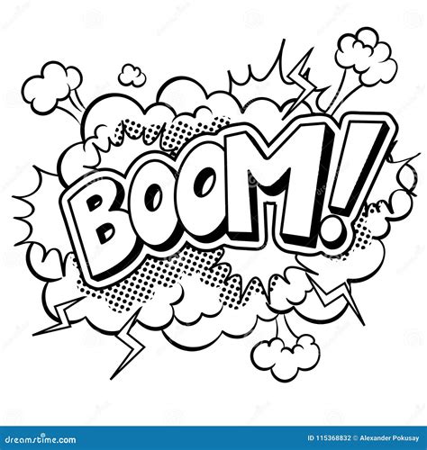 Boom Word Comic Pop Art Vector Illustration 140396258