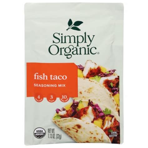 Simply Organic Fish Taco Seasoning 113 Oz Kroger