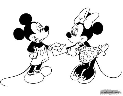 Hearts and flowers for valentine's day are the perfect time to break out the pink and red crayons! Disney Valentine's Day Coloring Pages (2) | Disneyclips.com