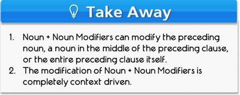 Noun Noun Modifiers The Most Versatile Modifier Verbal Guides