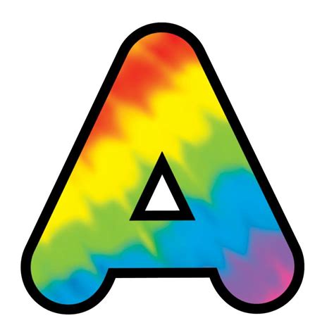 colorful alphabet letters  print printable  degree