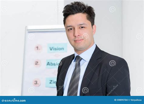 Attractive Businessman In Office Stock Photo Image Of Meeting People