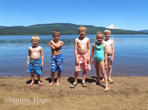 Enjoying Life With 4 Kids Camping 2013 Swimming In Timothy Lake