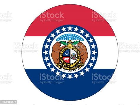Round State Flag Of Missouri Stock Illustration Download Image Now