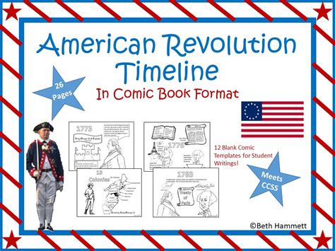 American Revolution Timeline In Comic Book Format Amped Up Learning