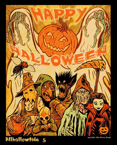 Allhallowtide 5 By Bryanbaugh On Deviantart Vintage Halloween Prints Halloween Artwork