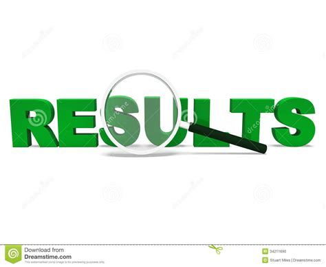 Results Word Shows Score Result Or Achievement Stock Photo - Image ...