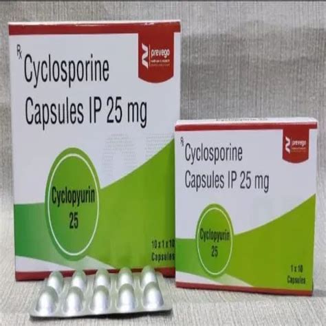 Cyclosporine Capsules Ip 25mg At Rs 141stripe In Nagpur Id 25552179991