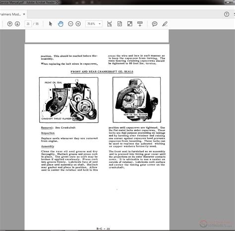 Allis Chalmers Model Tractors B And C Service Manual Auto Repair Manual