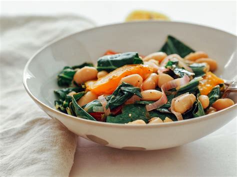 Collard Greens & Cannellini Beans | Cooked veggies, Vegan collard greens, Collard greens