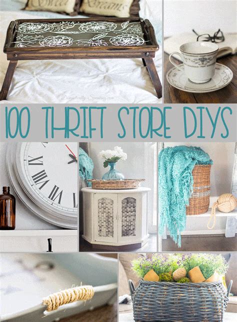 Although being home with a toddler and a newborn is sometimes hectic, i also have quite a bit of time to cruise around online since i'm nursing. 100 Thrift Store DIY Projects - Domestically Speaking