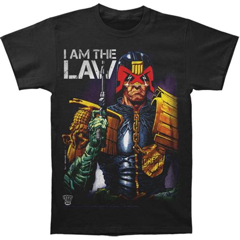 Judge Dredd Judge Dredd Men S I Am The Law Black T Shirt Black
