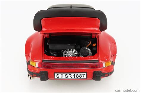 Norev 187546 Scale 1 18 Porsche 911 3 3l Turbo Targa Cabriolet 1987 Red