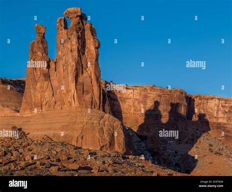 Courthouse Towers Arches National Park Moab Utah Stock Photo Alamy