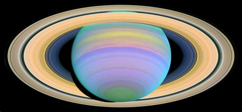 The most recognizable planet with a system of icy rings, saturn is a very unique and interesting planet. The Slant on Saturn's Rings (Ultraviolet) | ESA/Hubble