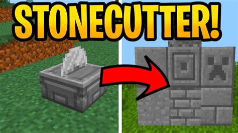 Minecraft 1.14 snapshot 19w04a stone cutter recipe & uses! Minecraft 1.14 Stonecutter New Feature Coming! Removed ...