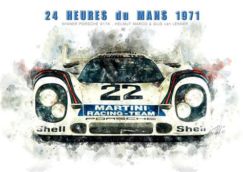 Porsche 917 Le Mans 1971 Theodor Decker Paintings And Prints