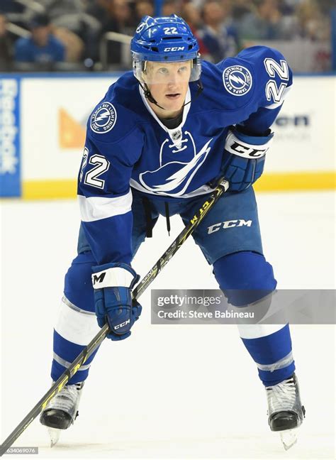 Erik Condra Of The Tampa Bay Lightning Plays In The Game Against The