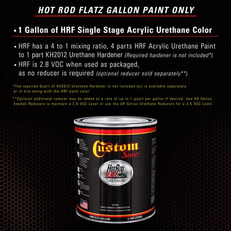 Fire Red Pearl Flatz Hot Rod Flatz Urethane Gallon — Tcp Global