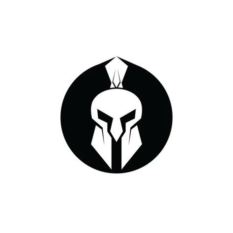 Spartan Helmet Logo Icon Vector Illustration Design Stock Vector Image