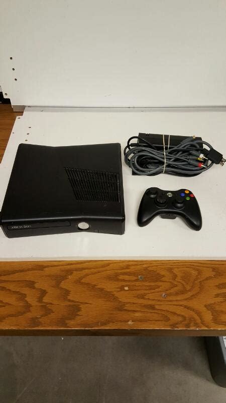 Microsoft Xbox 360 S 4 Gb Matte Black Console Model 1439 Free