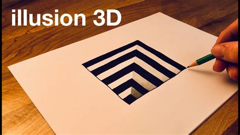 Comment Dessiner Un Trou En 3d Facilement Illusion Doptique Trick