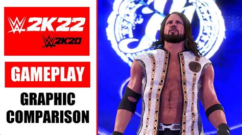 The Difference Wwe 2k22 Vs Wwe 2k20 Graphics Youtube