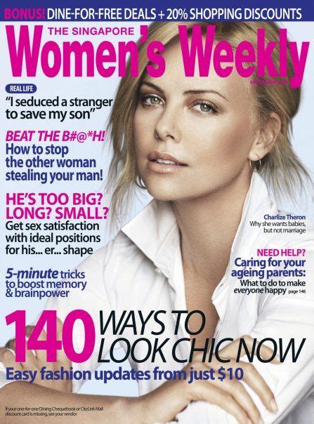 Charlize Theron Womens Weekly Magazine November 2009 Cover Photo
