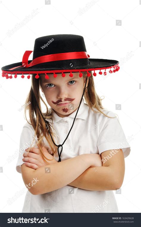 Image Little Girl Mexican Sombrero Stock Photo 163420628 Shutterstock