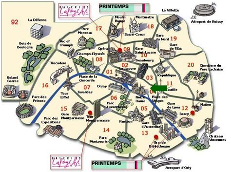 Mapa Turistico Paris Mapa De Rios