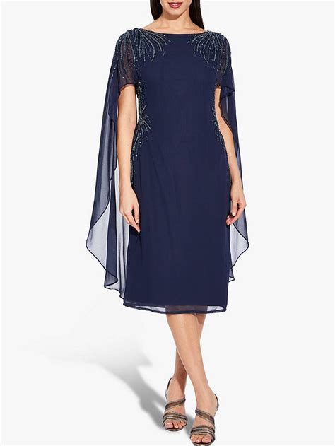 adrianna papell plus size beaded dress midnight at john lewis and partners