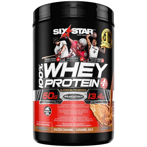 Whey protein constitutes about 20 percent of total milk protein. Six Star Elite Series Whey Protein Plus Salted Caramel ...