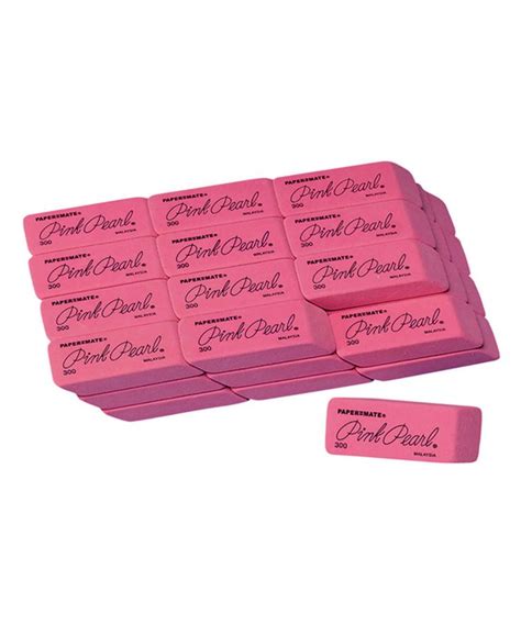 Sands Worldwide Pink Pearl Eraser Set Of 36 Pink Pearl Eraser Pink