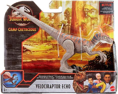Jurassic World Camp Cretaceous Velociraptor Echo Action Figure Savage Strike Mattel Toywiz