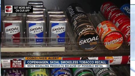 Recall Sharp Objects Found In Smokeless Tobacco