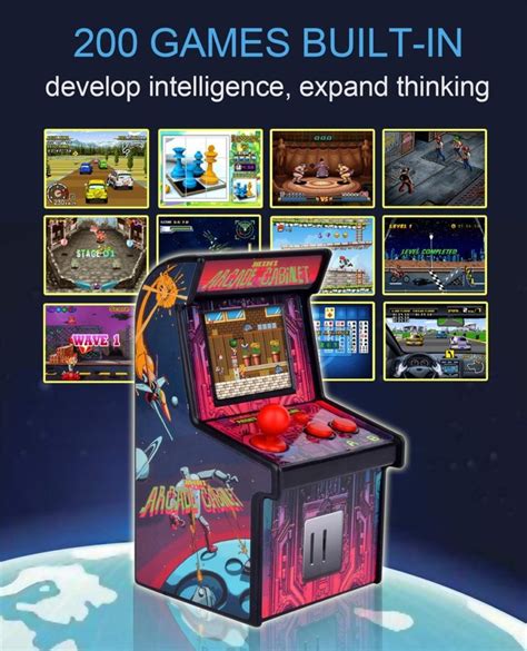 Mini Arcade Game Retro Machines For Kids With 200 Classic Handheld