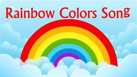 Nursery Rhyme Rainbow Colors Song Learning Colors For Children