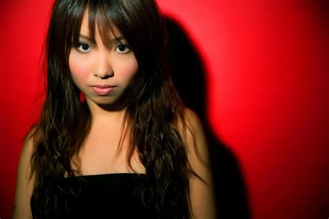 wallpaper model portrait long hair brunette asian photography red background singer
