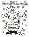 Printable santa claus christmas wish list coloring pages