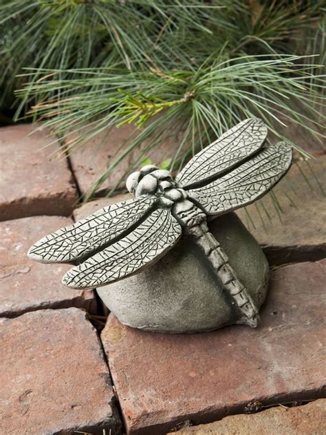 Beautiful Cast Stone Concrete Dragonfly Garden Statue Affiliate Link
