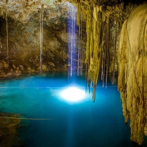 This Dreamlike Place Is Called Dzitnup Cenote Located On Mexicos