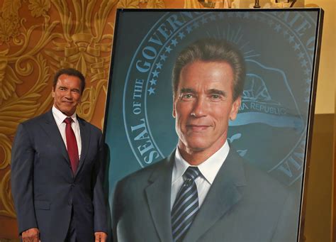 Gov Arnold Schwarzeneggers Official Portrait Unveiled In Sacramento