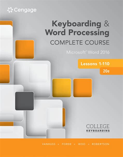 Keyboarding And Word Processing Complete Course Lessons 1 110