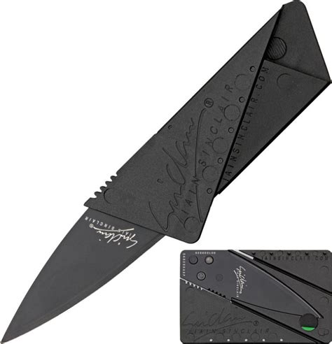 Cardsharp Credit Card Folding Safety Knife čierny Is1b Muničák