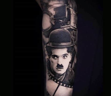 Charlie Chaplin Tattoo By Bacanu Bogdan Photo